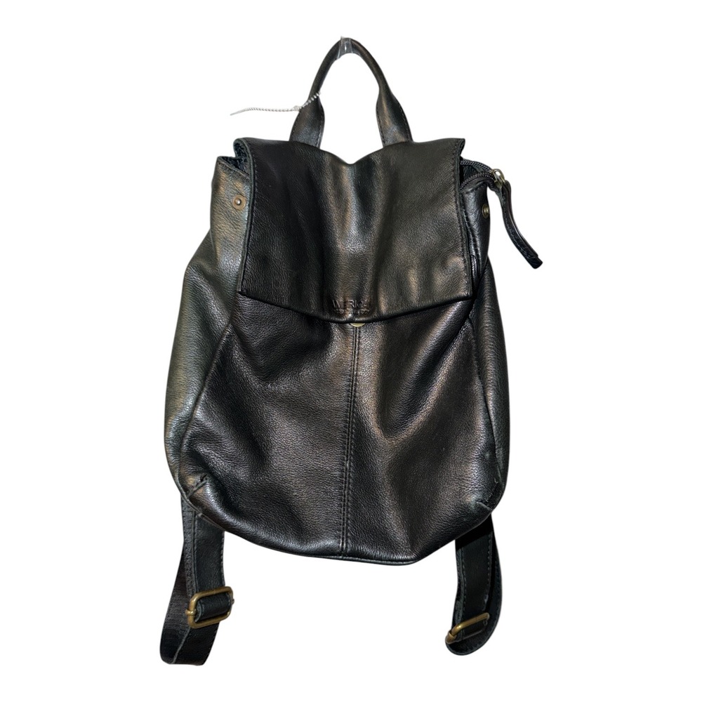 American Leather Co. Black Leather Backpack